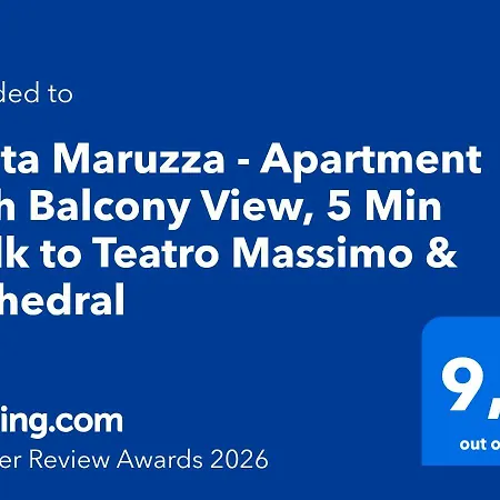 Santa Maruzza - With Balcony View, 5 Min Walk To Teatro Massimo & Cathedral *